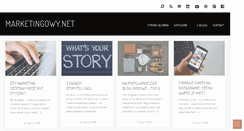 Desktop Screenshot of marketingowy.net