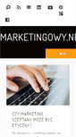 Mobile Screenshot of marketingowy.net